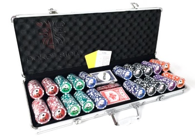 Набор для покера Royal Flush 500 фишек Номиналы 5, 25, 50, 100, 500 и 1000
Сумма номиналов = 93000