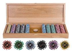 Набор для покера Ultimate VIP 500 фишек, Платан