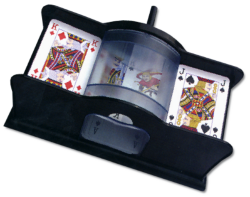 Машинка для перемешивания игральных карт с ручным механизмом